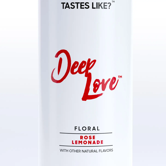 Deep Love Rose Floral Lemonades 12 oz - No Added Sugar, All-Natural