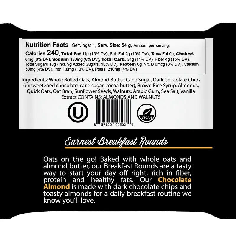 Chocolate Almond Breakfast Rounds - Delicious Morning Snack