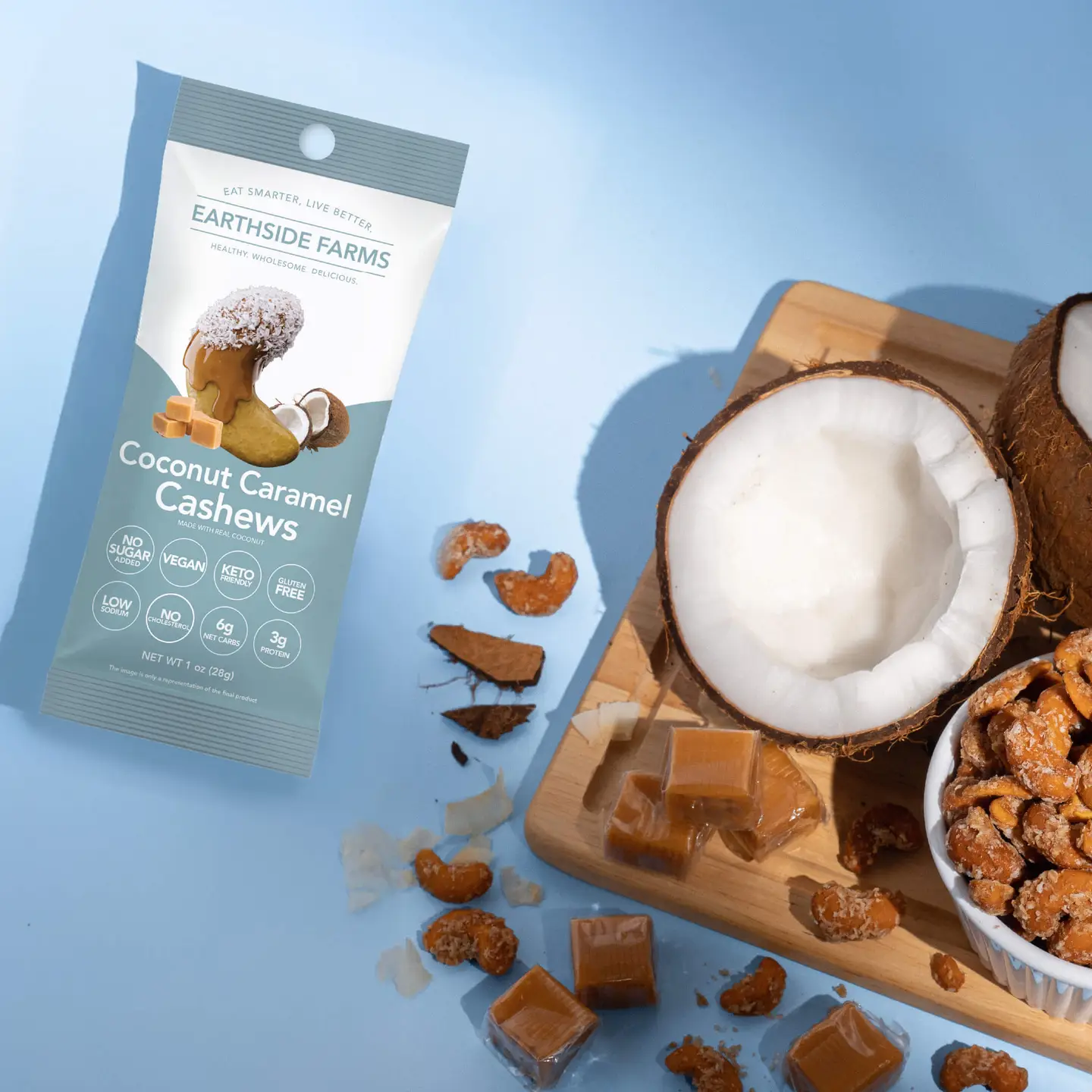 Coconut Caramel Cashews No Sugar Added Candied Nuts