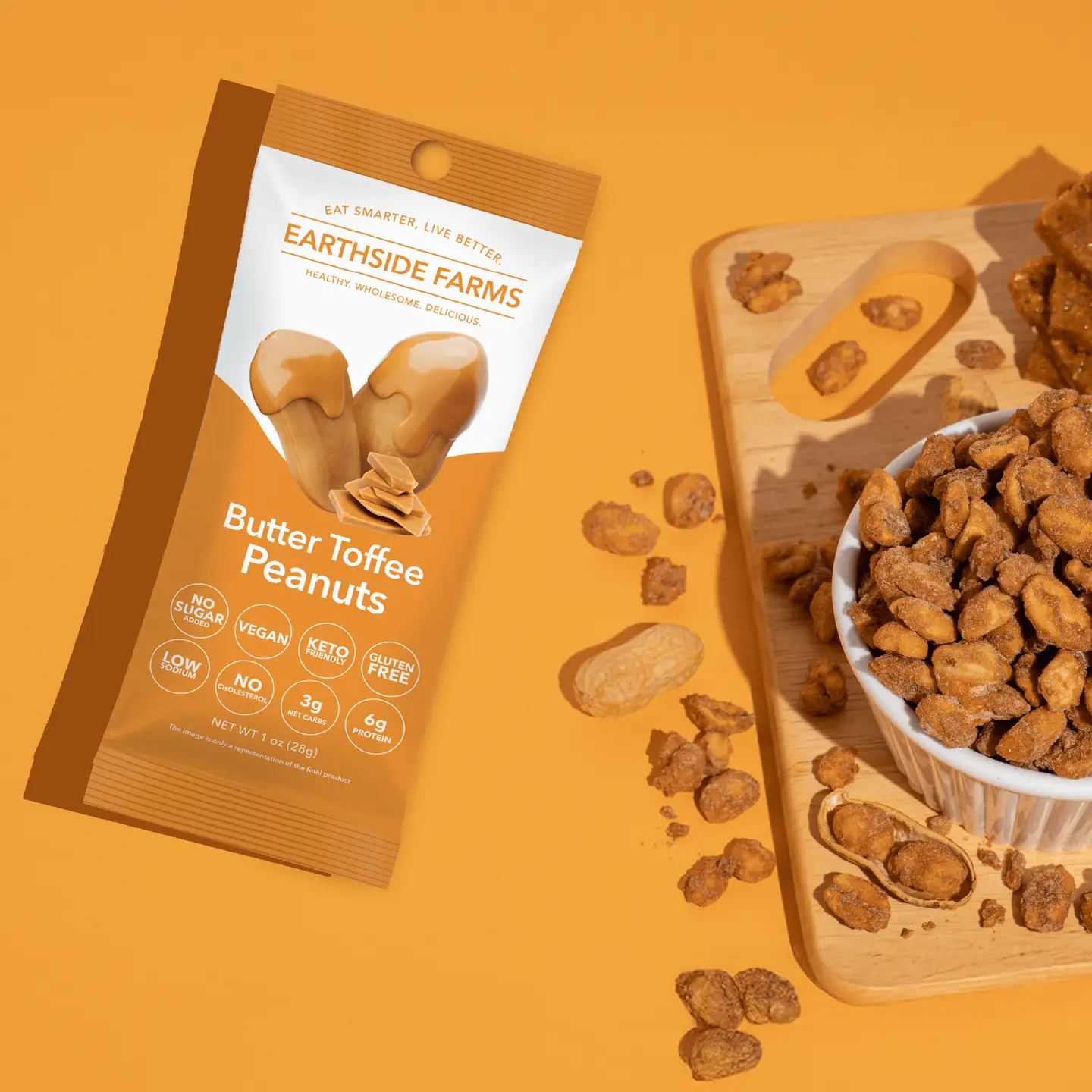 Butter Toffee Peanuts No Sugar Added Candied Nuts